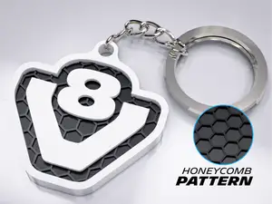Scania V8 Keychain