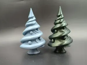 Spiral Holiday Magic - Artistic Christmas Trees