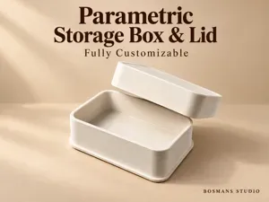 Parametric Any-Size Storage Box & Lid Generator