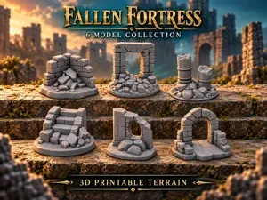 Low Wall Stone Ruin Terrain