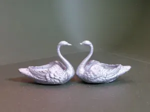 Miniature Pair of Swan Bowls