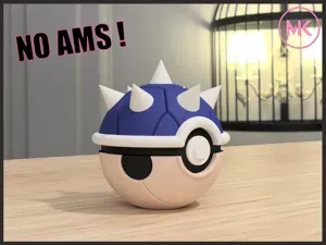 Spiked Shell Pokéball – Gaming Crossover Edition