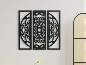 3-Piece Mandala Wall Art