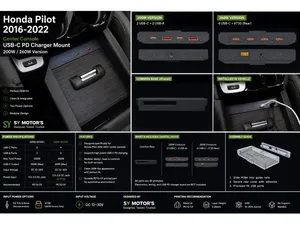 Honda Pilot 2016–2022 Center Console Charger