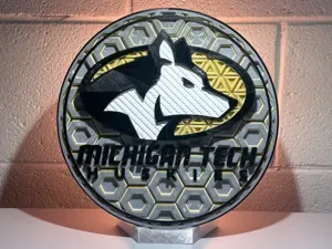 Michigan Tech New Logo Dimensional Mosaic