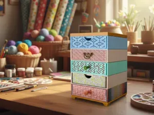 Stackable Narrow Drawers Modular Organizer