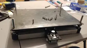 K40 Laser bed with steel plate