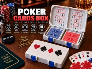 Poker cards box - 2 decks incl hands - AMS-ready
