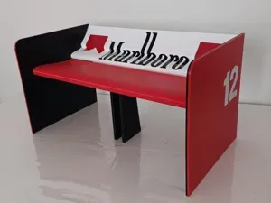 Ayrton Senna McLaren MP4/4 F1 Rear Wing 46x25x25cm