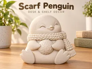Scarf Penguin | Cute Desk & Shelf Decor