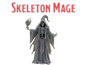 DnD TTRPG Skeleton Mage Miniature