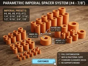 Parametric Spacer / Washer / Standoff [Imperial]