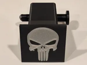 Punisher 2" trailer hitch cover