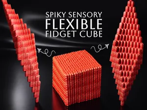 Spiky Sensory Flexible Fidget Tactile-Cube