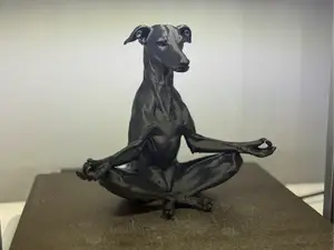 Meditating Greyhound Statue