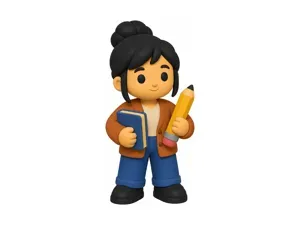 Teacher Hero Mini Figure - Cute Desk Collectible