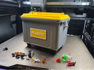 Mini Trash Container with Opening Lid –Desktop Bin