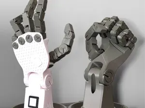 Poseable Robot Hand (Left Hand) (PLA)