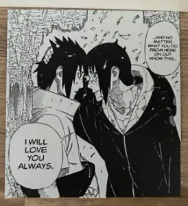 Itachi and Sasuke Uchiha Brotherhood moment