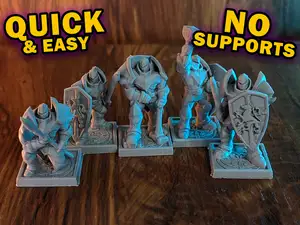 Medieval Steel Guard Pack - Supportless Minis Pack