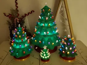 Nostalgic "Ceramic" Christmas Trees