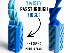 Twisty Tower Passthrough Fidget (print in place)