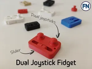 Dual joystick + slider fidget