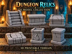 Simple Crack Dungeon Stair Terrain