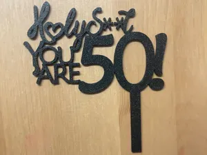 50 Cake Topper