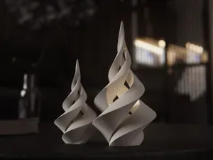Spiral Christmas tree (LED tealight compatible)