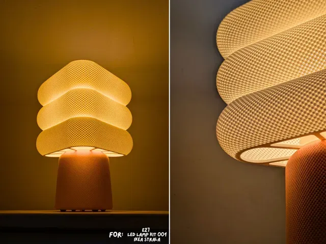 Dreieckige retro Lampe mit Korbstruktur — Фото 3 из 4