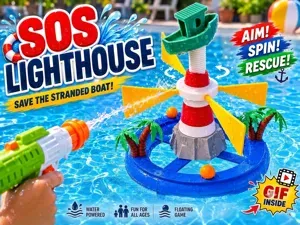 Lighthouse Rescue! Water Blaster Pool Game