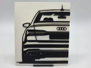 2D Wall Art Audi A6 C8 Limosine