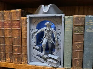 The Captain's Escape - Pirate Book Nook/ Diorama
