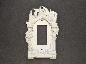 Decora Style Dragon and Castle Wall Plate