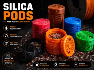 Silica Pods | Filament spool Desiccant Container