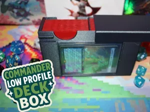 MTG EDH Commander Low Profile Sliding Deck Box