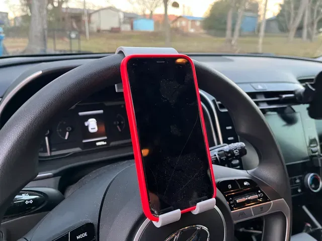 Simple Steering Wheel Phone Holder
