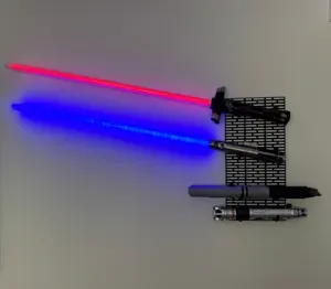 Star Wars Lightsaber Wall Mount will drill guide