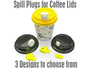 Coffee Lid Sip Spill Plug Stopper Disposable Cups