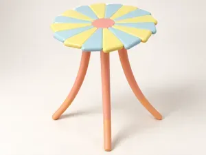 Life-Size Flower Side Table - 31.5 cm PrintinPlace