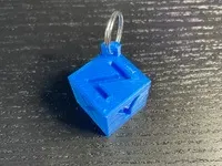 XYZ Calibration Cube Keychain