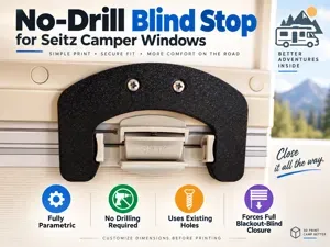 No-Drill Blind Stop - Seitz camper/caravan windows