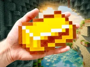 Minecraft Gold Bar/Ingot (Double Sided)