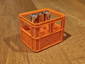fully stackable battery beer crate AA, AAA, 9V, CR