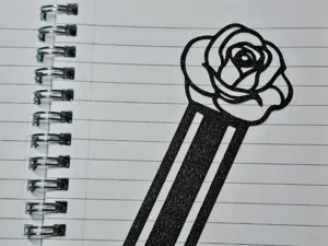 Bookmark Rose Flower
