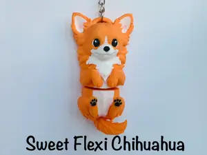 Sweet Flexi Chihuahua keychain