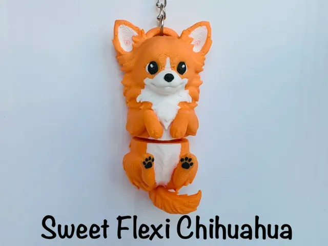 Sweet Flexi Chihuahua keychain