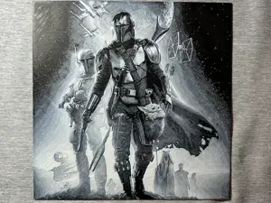 Mando 1 BW Hueforge