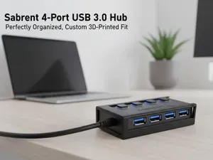 USB Holder - Sabrent 4-Port USB 3.0 Hub